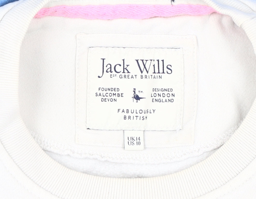 Womens UK Size 14 Jack Wills Multicoloured Sweatshirt Sweatshirt