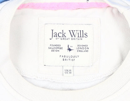 Womens UK Size 14 Jack Wills Multicoloured Sweatshirt Sweatshirt