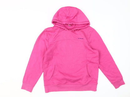 Womens UK Size 10 LA Gear Pink Pullover Hoodie