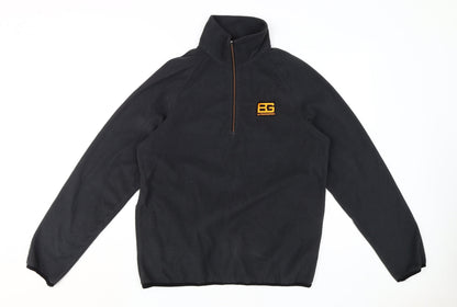 Mens UK Size M Craghoppers Black 1/4 Zip Sweatshirt