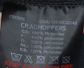 Mens UK Size M Craghoppers Black 1/4 Zip Sweatshirt