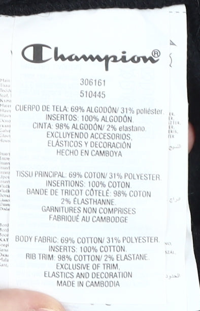 Champion Boys Black Logo Sweatshirt 9-10 Years
