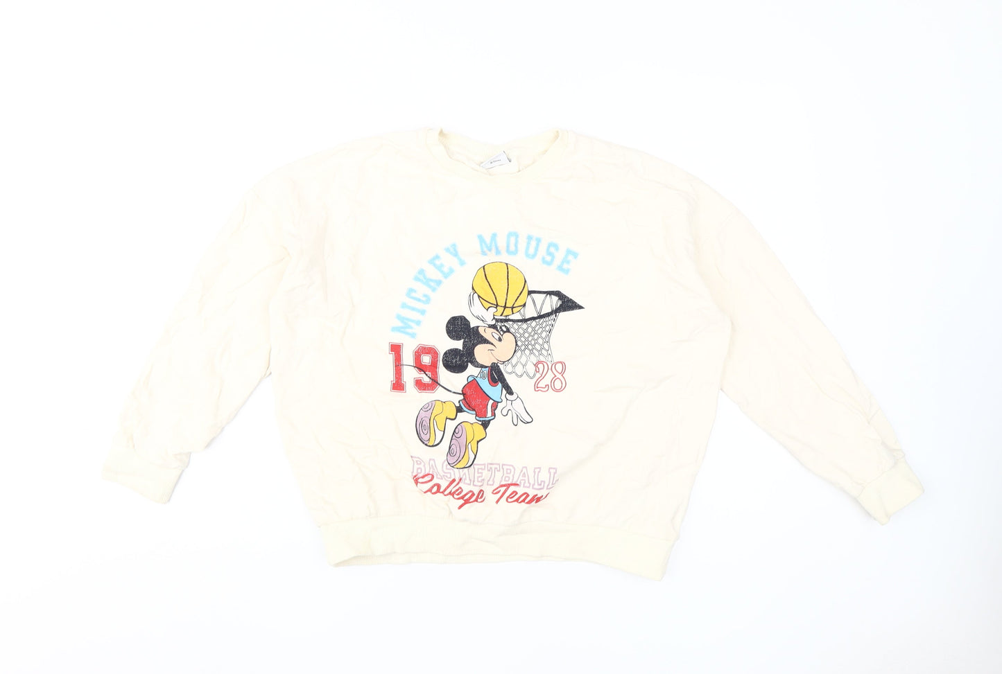 Womens UK Size 12 Disney Beige Pullover Sweatshirt