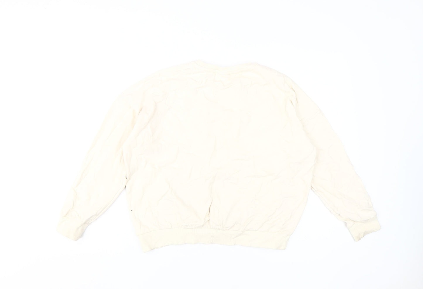 Womens UK Size 12 Disney Beige Pullover Sweatshirt