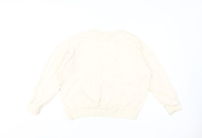 Womens UK Size 12 Disney Beige Pullover Sweatshirt