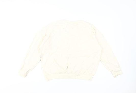 Womens UK Size 12 Disney Beige Pullover Sweatshirt
