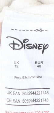 Womens UK Size 12 Disney Beige Pullover Sweatshirt