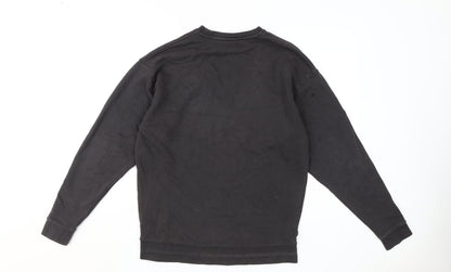 Unisex Adults UK Size XS ASOS Black Pullover Sweatshirt