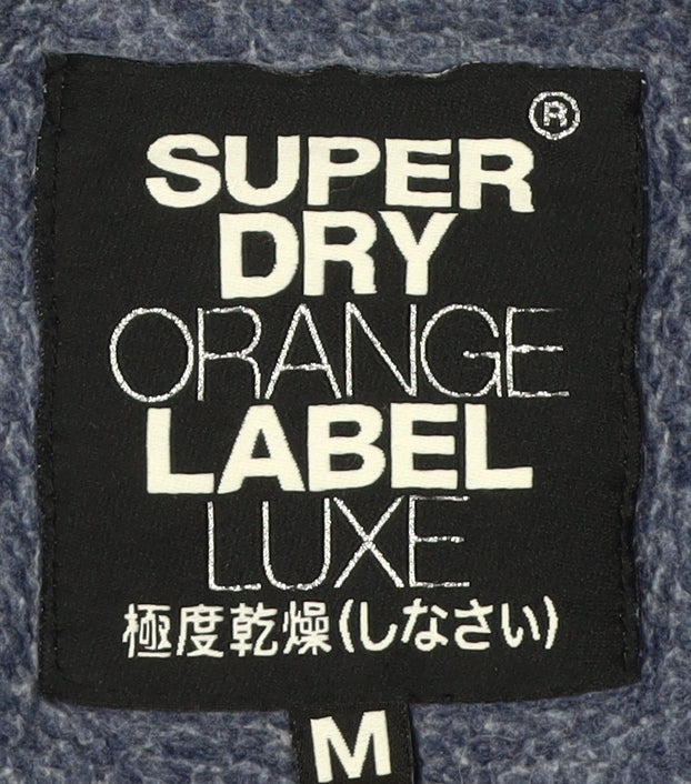 Superdry Women's Blue Full Zip Hoodie, Size M