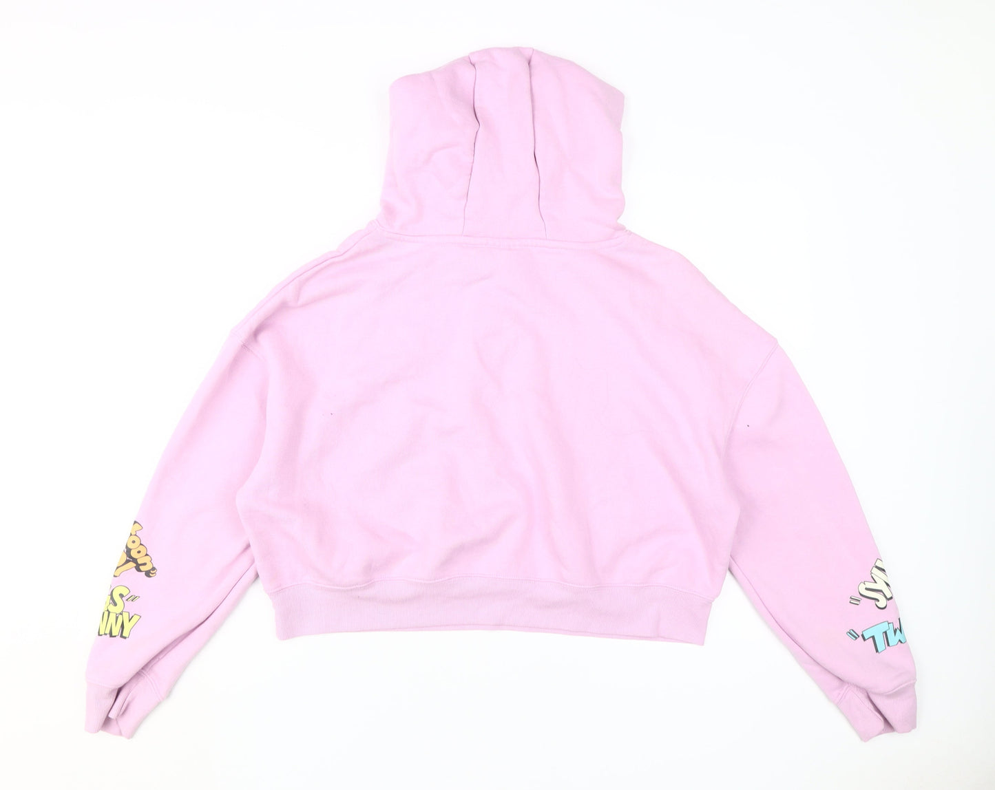 Womens UK Size M Looney Tunes Pink Pullover Hoodie