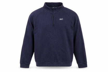 Mens UK Size XL Reebok Blue 1/4 Zip Sweatshirt