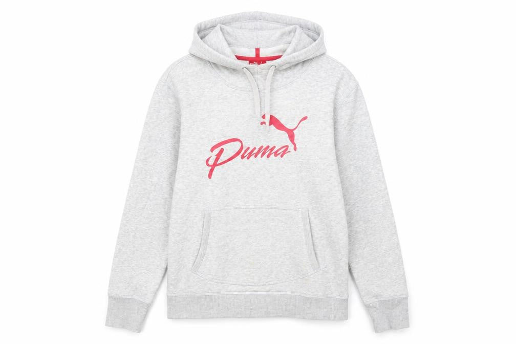 Womens UK Size L PUMA Grey Pullover Hoodie
