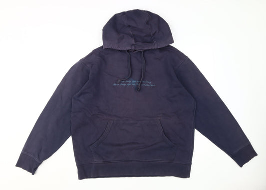Mens UK Size M Mountain Warehouse Blue Pullover Hoodie