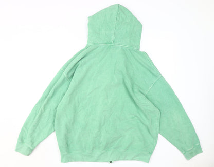 Teens UK Size S Pull & Bear Green Full Zip Hoodie