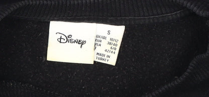 Womens UK Size 10/12 Disney Black Pullover Sweatshirt