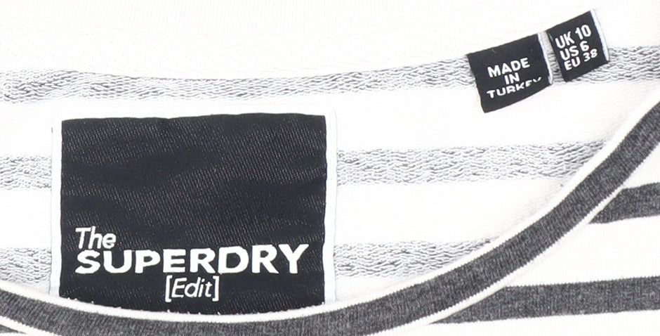 Womens UK Size 10 Superdry Multicoloured Basic T-Shirt