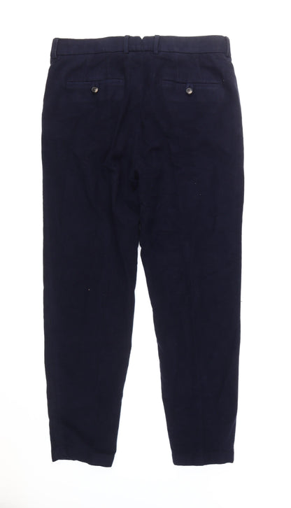 Jaeger Men's Blue Regular Trousers - Size 34