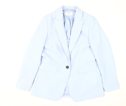 Marks & Spencer Women's Blue Suit Jacket Size 12