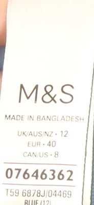 Marks & Spencer Women's Blue Suit Jacket Size 12