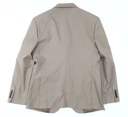 Mens UK Size 40 Marks and Spencer Regular Beige Suit Jacket