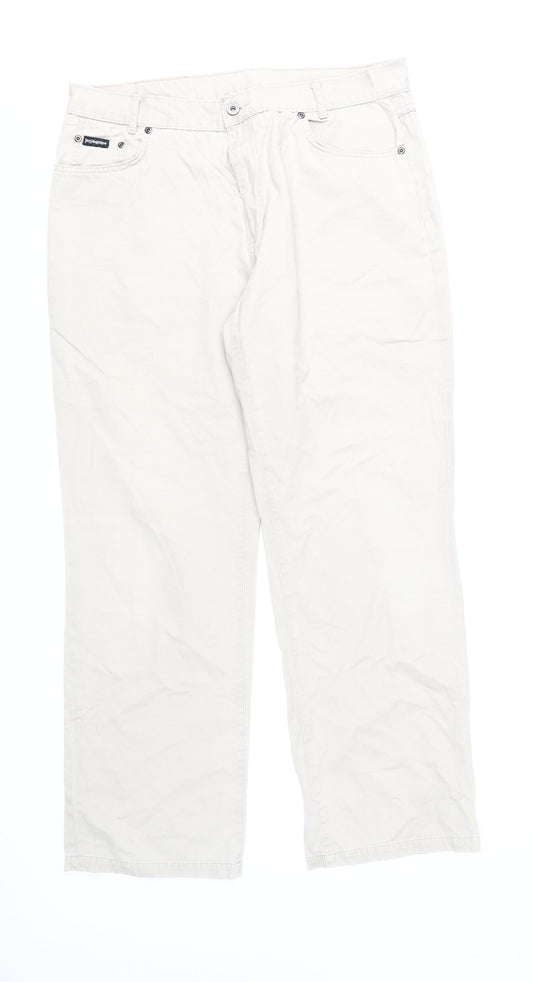Yves Saint Laurent Men's Ivory Chino Trousers 36