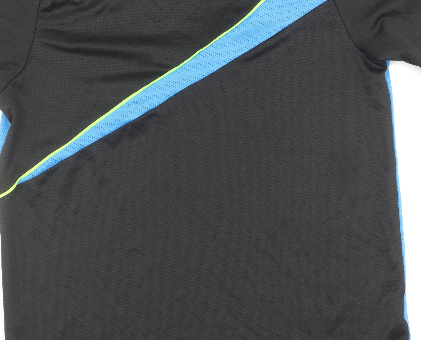 Puma Boys' Black and Blue Sports T-Shirt, Size 13 Years