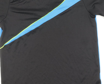 Puma Boys' Black and Blue Sports T-Shirt, Size 13 Years