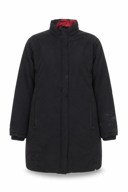 Front view of Warmline unisex black 2xl waterproof puffer jacket
