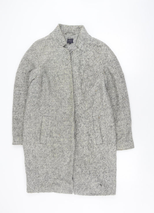 Marks & Spencer Women's Grey Wool Blend Mid-Length Coat