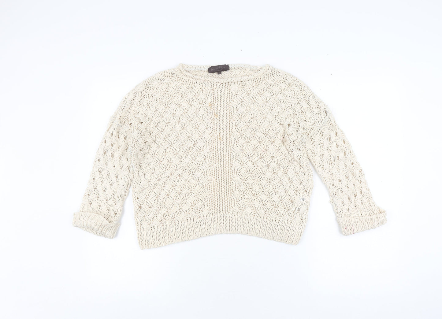 Womens UK Size S Great Plains Beige Pullover Jumper