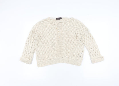 Womens UK Size S Great Plains Beige Pullover Jumper