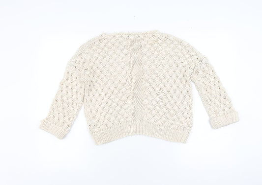 Womens UK Size S Great Plains Beige Pullover Jumper