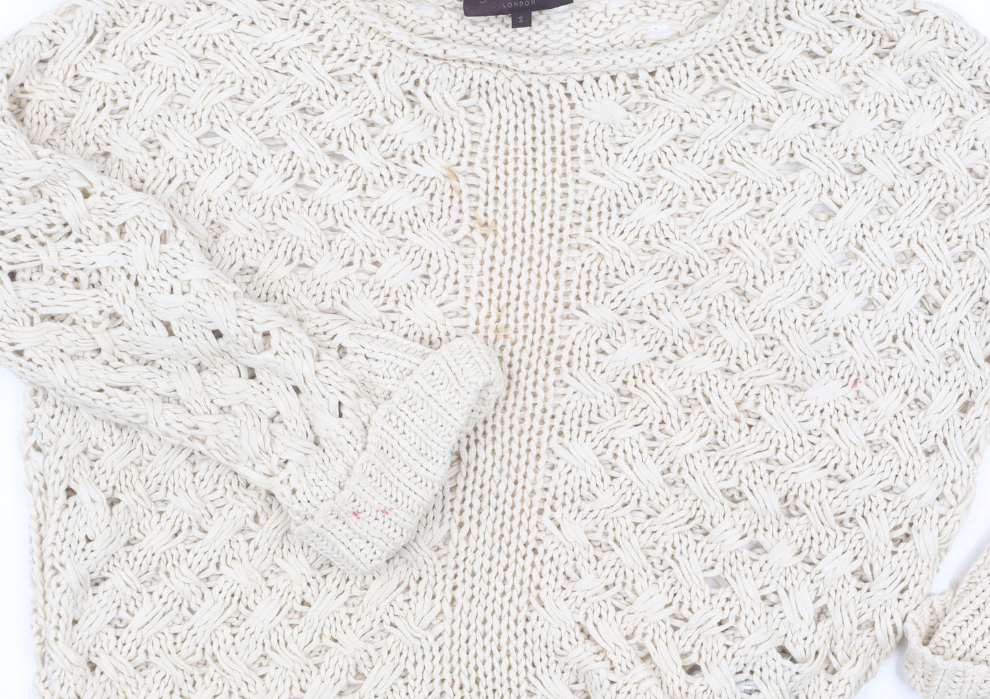Womens UK Size S Great Plains Beige Pullover Jumper