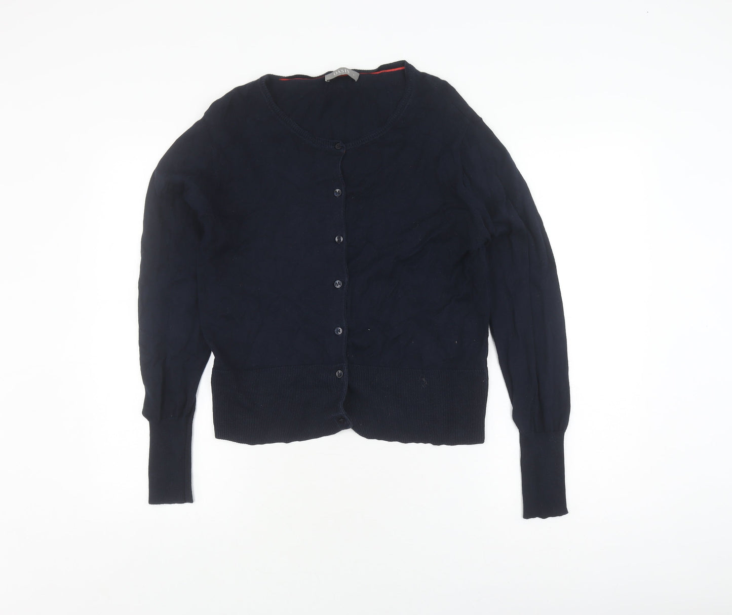 Womens UK Size L Oasis Blue Cardigan Jumper