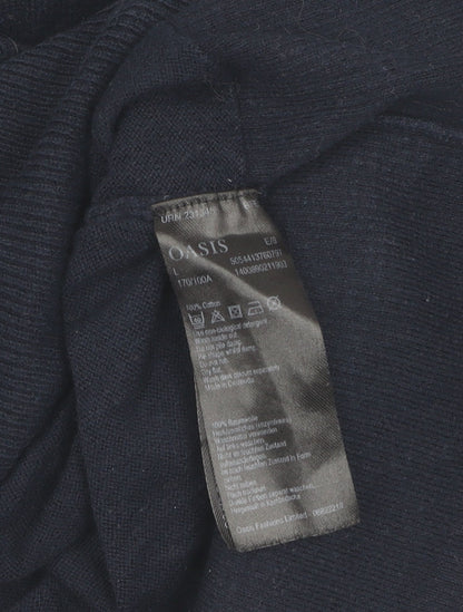 Womens UK Size L Oasis Blue Cardigan Jumper