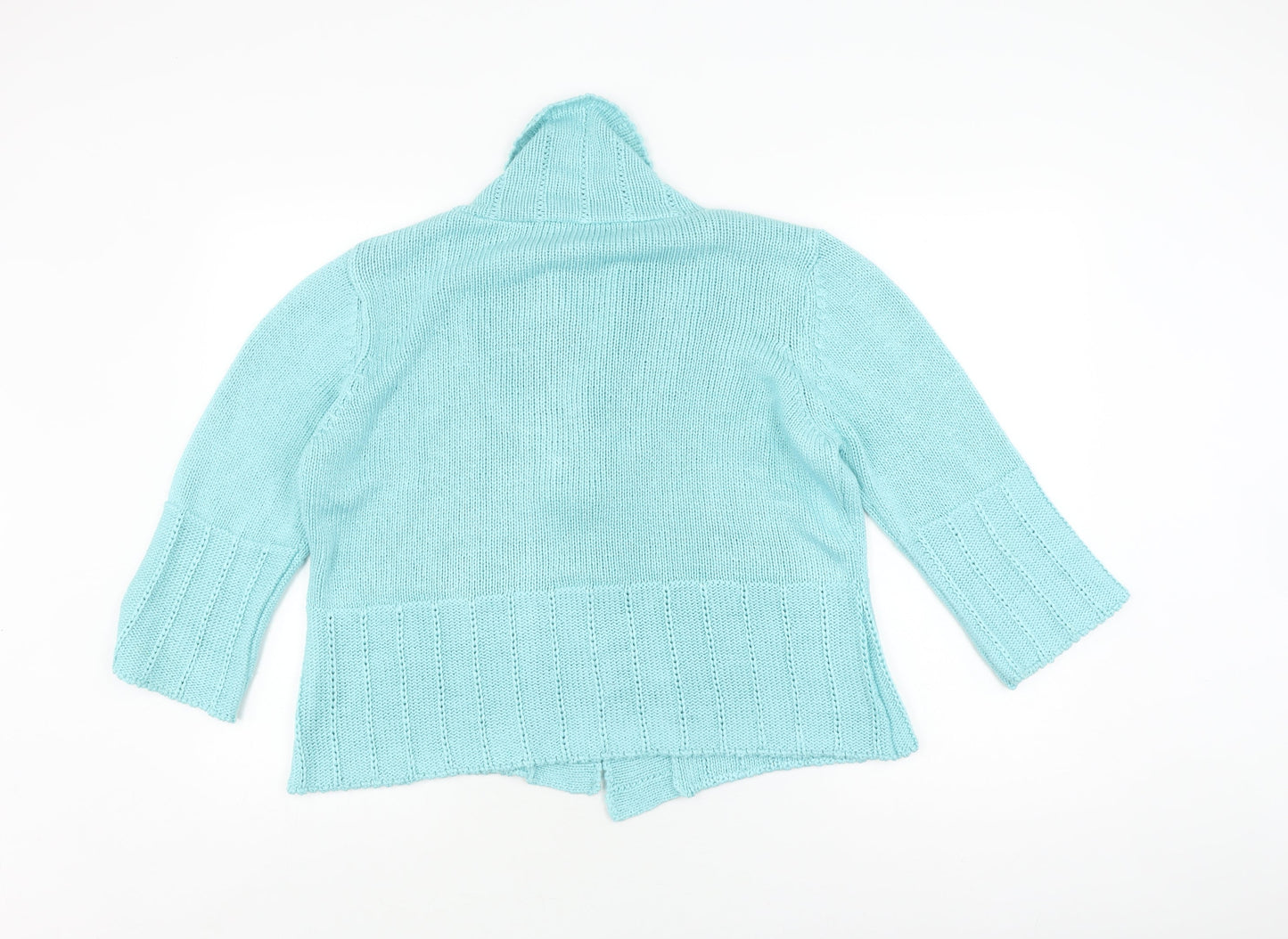 Womens UK Size L Marks and Spencer Blue Cardigan Jumper