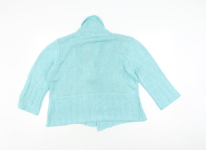 Womens UK Size L Marks and Spencer Blue Cardigan Jumper