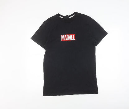 Marvel Men's Black Iron Man T-Shirt - Large, Comic Style
