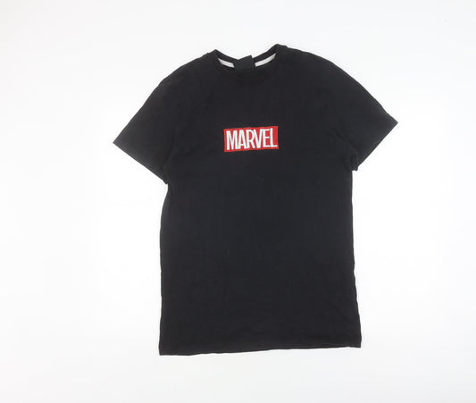 Marvel Men's Black Iron Man T-Shirt - Large, Comic Style