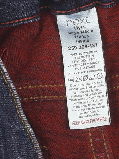 Next Girls Blue Skinny Jeans 11 Years - Stylish and Comfy