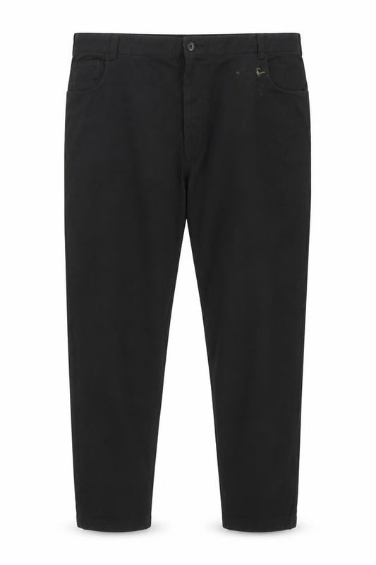 Mens UK Size 50 Regular Cab Co. Regular Fit Casual Black Trousers