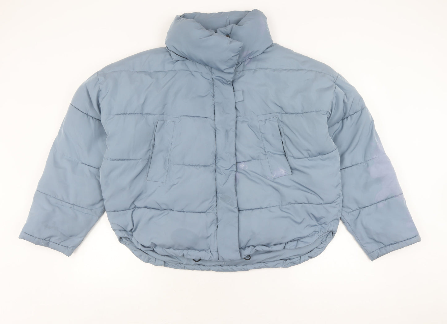 Womens UK Size M Urban Outfitters Blue Puffer Jacket