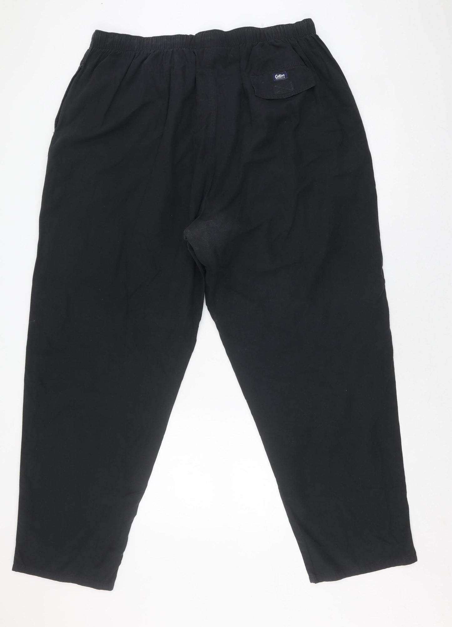 Mens UK Size 44/31 Cotton Traders   Black Trousers