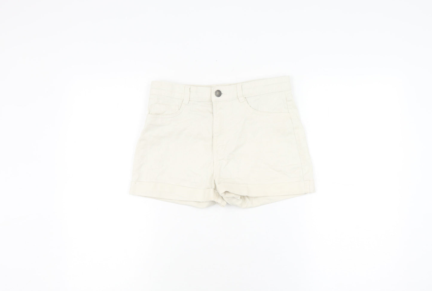 H&M Girls' Beige Shorts, Size 12-13, Casual Summer Wear