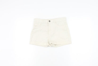 H&M Girls' Beige Shorts, Size 12-13, Casual Summer Wear