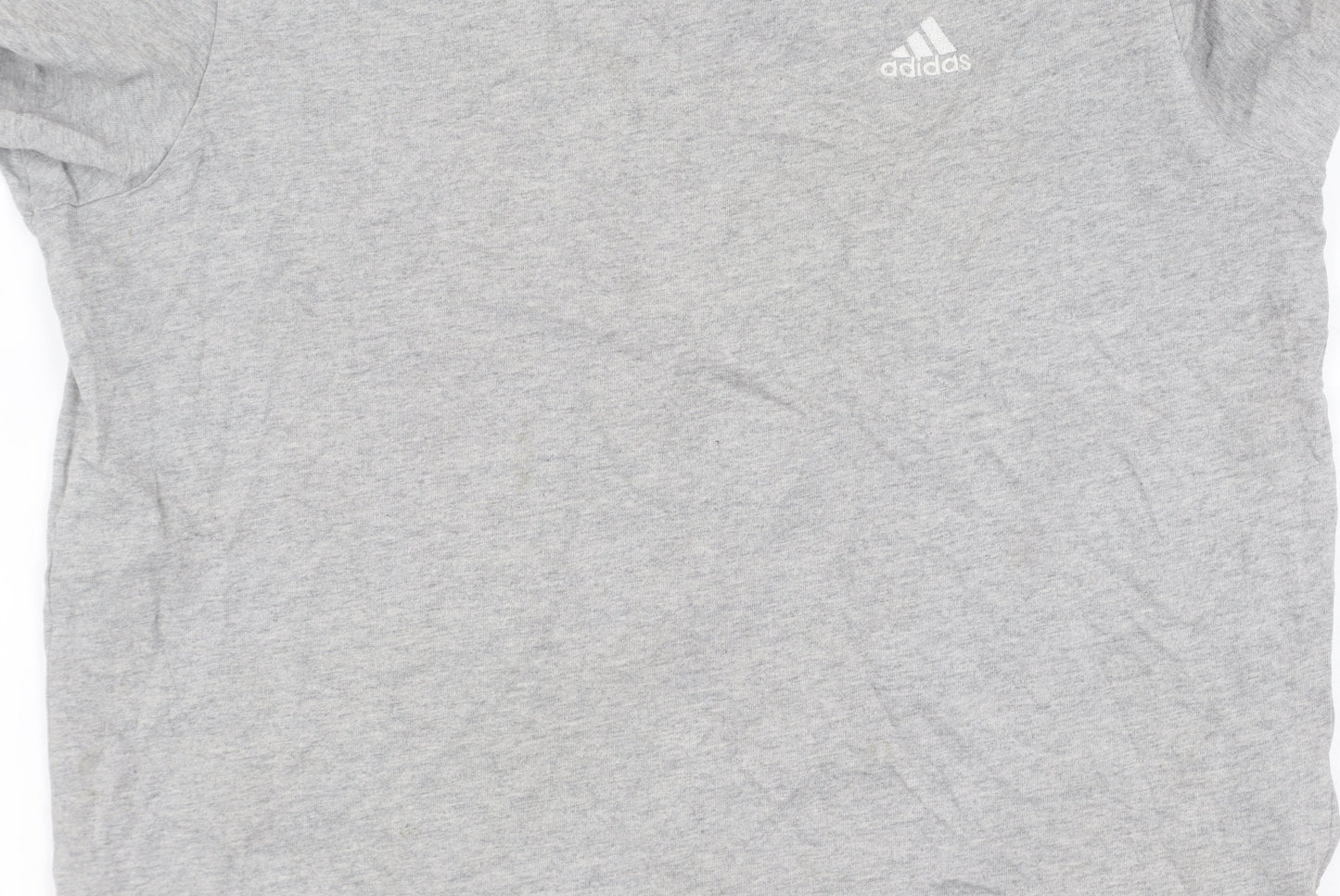 Unisex Adults UK Size S adidas Grey Basic T-Shirt
