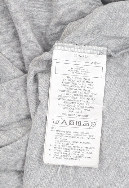 Unisex Adults UK Size S adidas Grey Basic T-Shirt