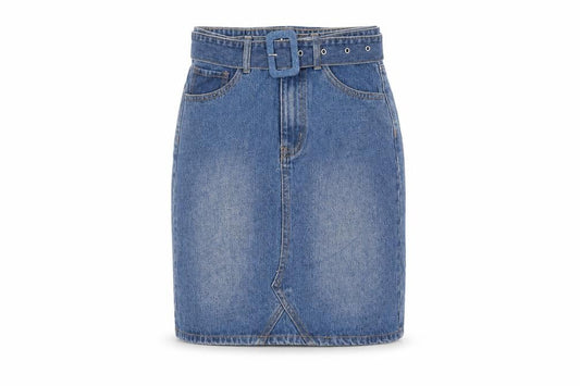 Womens UK Size 6 Boohoo Straight & Pencil Denim Skirt