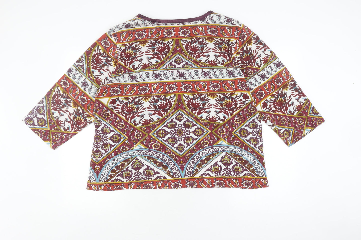 Artocapes Women's Multicoloured XL Tunic, 3/4 Sleeve Top