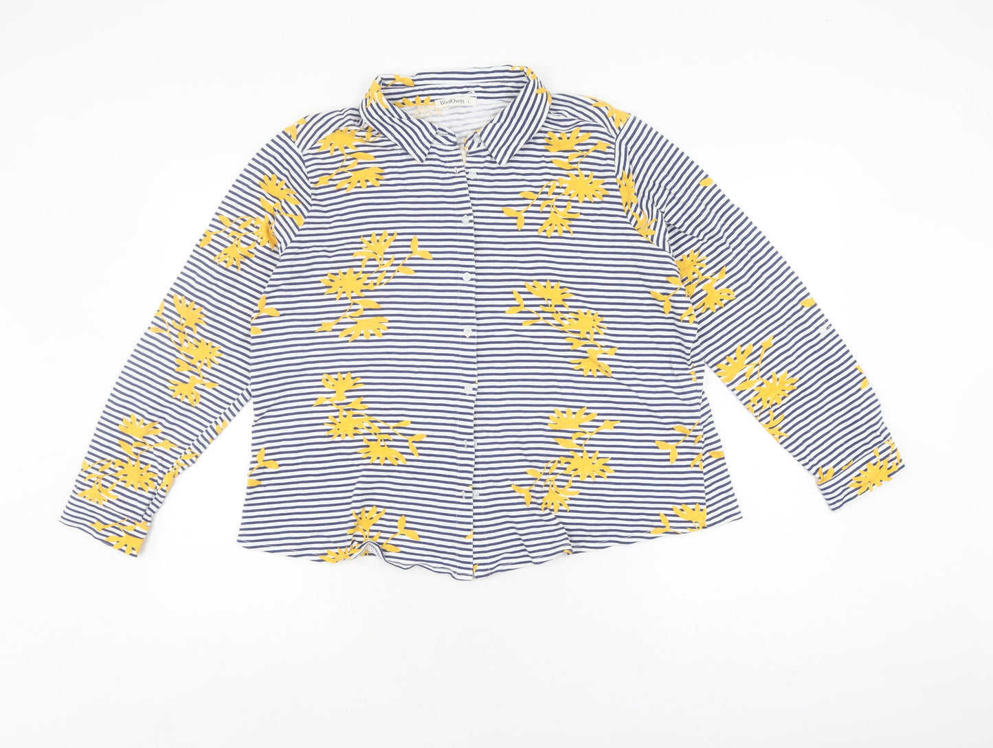 Womens UK Size L Woolovers Multicoloured Basic Button-Up